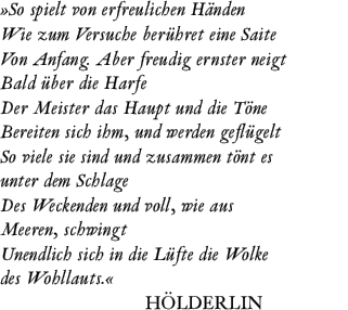 So spielt von erfreulichen Hnden