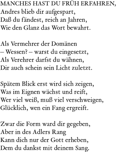 MANCHES HAST DU FRH ERFAHREN,